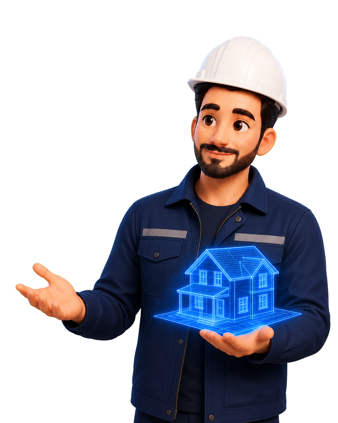 Ekspert ClientPulse w kasku budowlanym